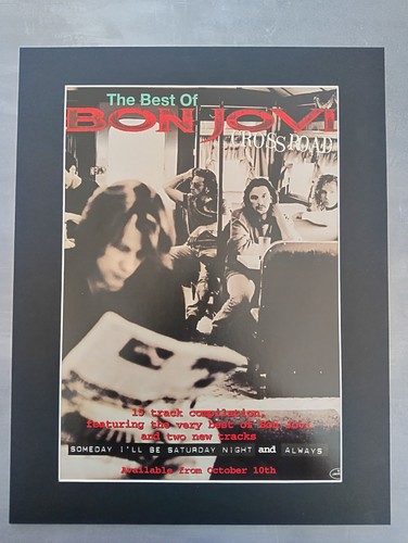 Bon jovi promo poster - promo, cross
